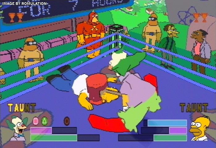 The simpsons wrestling iso game